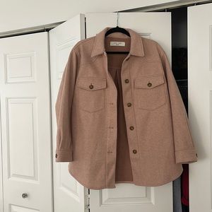Love Tree Oversized Button Up Jacket (Medium)